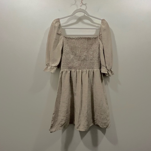 REFORMATION Cerise Linen Dress - Picture 5 of 12